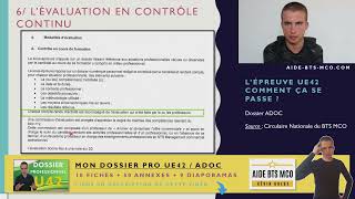 BTS MCO  Dossier U42 ADOC  Comment ça se passe en évaluation en contrôle continu  CCF [upl. by Hamirak220]