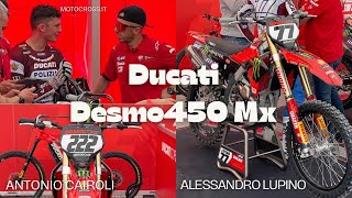 DUCATI DESMO450 MX  Italian motocross championship Mantova  Alessandro Lupino amp Antonio Cairoli [upl. by Olympium278]