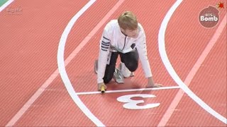 BANGTAN BOMB BTS Relay race  2016 추석특집 아육대  BTS 방탄소년단 [upl. by Ellmyer45]