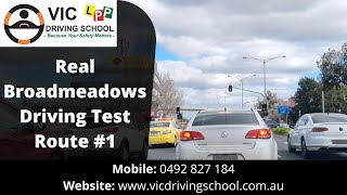 Broadmeadows Driving Test Route 1  VIC Driving School [upl. by Minna]