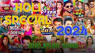 Holi Song Bhojpuri 2024 Nonstop  New Holi Bhojpuri Song  bhojpurisong holi trending  Holi Song [upl. by Lorette]