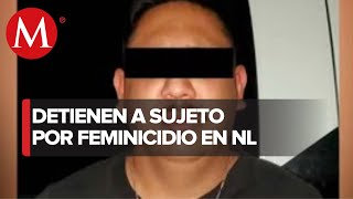 Detienen a presunto feminicida en Nuevo León [upl. by Fritz970]