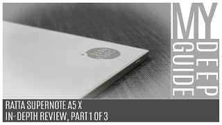 Ratta Supernote A5 X InDepth Review Part 1 of 3 [upl. by Annadal]