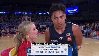 Flynn Cameron postgame interview vs Cairns Taipans  Round 6 NBL25 [upl. by Nolram515]