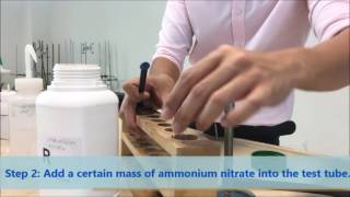 Testing for ammonia gas [upl. by Neelie745]