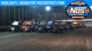 World of Outlaws NOS Energy Drink Sprint Cars Bridgeport Motorsports Park May 18 2021  HIGHLIGHTS [upl. by Haim]