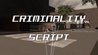 NoInjector Script ROBLOX Criminality [upl. by Haimaj636]