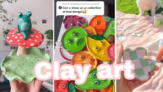 Clay compilation 🍄🐚🌸🌼🌞Tube tok [upl. by Sukul47]