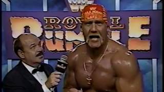 Hulk Hogan  Post Royal Rumble Interview 19910119 [upl. by Essila]