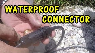 HOW TO WIRE a WATERPROOF CONNECTOR IP68  WEATHERPROOF CONNECTOR [upl. by Atinev]