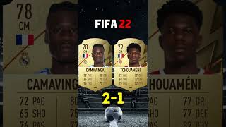 Eduardo Camavinga VS Aurelien Tchouameni Fifa Comparison  fifa23 eafc24 football shorts fc24 [upl. by Ennayoj]