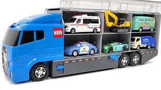 13 Types Cars Tomica ☆ Open Tomica and place it on big Okataduke convoy [upl. by Portia]