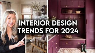 TOP 10 INTERIOR DESIGN  HOME DECOR TRENDS FOR 2024 [upl. by Evelc779]