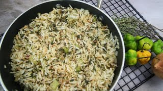 How To Make Jamaican Season Callaloo Rice with Coconut Milk [upl. by Iphlgenia]