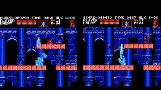 Lets Play Castlevania III Draculas Curse 09a  Stage 6 Sypha Region Differences [upl. by Enoob]