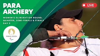 Para Archery  Womens Individual Elimination QF SF amp Finals  Day 3  Paris 2024 Paralympics [upl. by Nnylkcaj]