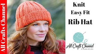 How to Knit an Easy Fit Ribbed Hat  Yolanda Soto Lopez [upl. by Eleazar463]