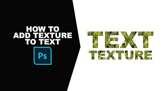 How to put texture to text in photoshop [upl. by Zzaj]