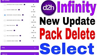 D2h infinity App se Pack delete kaise kare D2h Pack delete d2h channel delete online D2h app 2022 [upl. by Isolt]