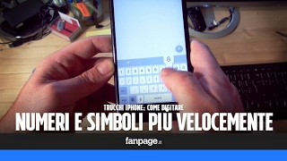 Trucchi iPhone scrivere numeri e simboli più velocemente [upl. by Ecerehs]