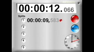 TimerTools Demo Split Stopwatch [upl. by Nibram]