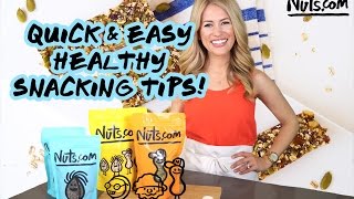 Simple Healthy Snack Ideas  Bonus Recipe  Nutscom [upl. by Wolsniw]