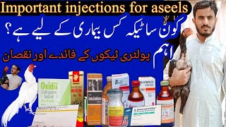 List of injection for aseel poultry injection master aseels [upl. by Baerman]