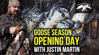 Goose Season Opening Day in Louisiana with Justin Martin [upl. by Adnahcal]