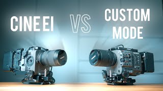 Sony CINE EI vs CUSTOM Mode  Which one to use [upl. by Elleinnad741]