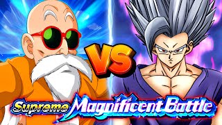 STR ROSHI VS GOHAN BEAST SUPREME MAGNIFICENT BATTLE NO ITEMS DBZ Dokkan Battle [upl. by Alexei]