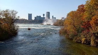 Niagara Falls State Park Niagara Falls Three Sisters Islands NY USA [upl. by Nwahsor638]