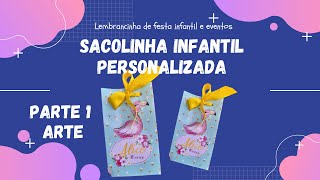 MOLDE E ARQUIVO GRATIS Sacolinha personalizada parte 1 [upl. by Bald]