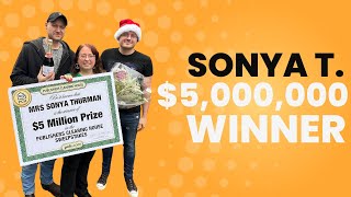 PCH Winner Sonya T of KY Won a 5000000 Prize [upl. by Orelee]