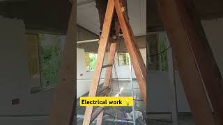 Electrical work  office wiring  Main warning 25 MM wire dala h aap video ko share and like kr [upl. by Llenej]