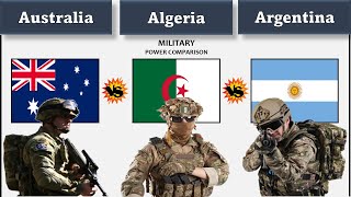 AUSTRALIA vs ALGERIA vs ARGENTINA  military power comparison  Argentina vs Algeria vs Australia [upl. by Aikit]