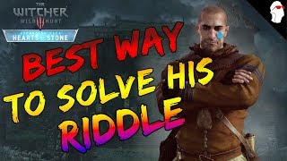 BEST Way To Complete Master Mirror  Whatsoever a Man Soweth Riddle The Witcher 3  Heart of Stone [upl. by Debbra]