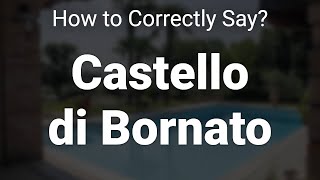 How to Correctly Pronounce 1 Franciacorta Italy [upl. by Akehsal]