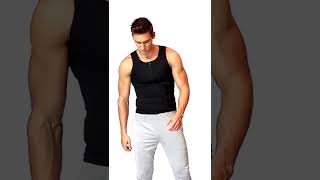 Male Body Shaper Waist Vest Weight Loss Vest shorts [upl. by Bitthia]