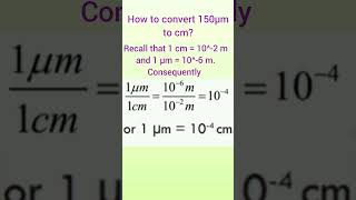 Shorts how to convert micrometre in to centimeter [upl. by Mcilroy]