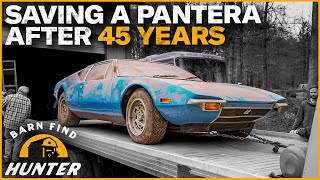 RESCUED DeTomaso Pantera Entombed 45 Years Gets A Second Chance At Life  Barn Find Hunter [upl. by Vinnie]