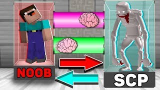 Minecraft NOOB vs SCP 096  BRAIN EXCHANGE NOOB BECAME a SCARY SCP 096 in Minecraft Animation [upl. by Hinze]