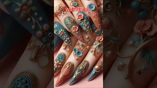 Beautiful girl nail polish designs collection latest newnailpolishbhojpuritreandigviralbridal [upl. by Vez815]