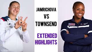 Reneta Jamricihova vs Taylor Townsend Billie Jean King Cup WTA Highlights [upl. by Alfreda812]