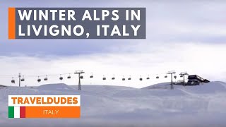 Tilt Shift Video Winter Alps in Livigno Italy winter in Italy hidden gem [upl. by Araes445]