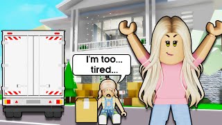 Moving My LITTLE SISTER Into Brookhaven Roblox [upl. by Yeoj874]