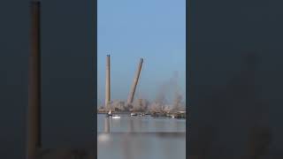 4 chimneys demo at the same time [upl. by Sanborne]