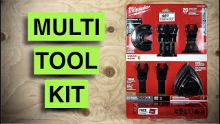 Fits most brands Milwaukee oscillating multi tool blade kit review [upl. by Nnayelhsa]