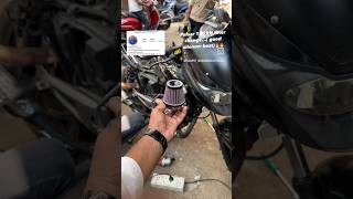 Pulsar 150 👍🔥kN filter changegood silencer beatsong youtube bike ktm rsv4 ns200 pulsar220 [upl. by Accisej]