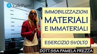 ACQUISTO IMMOBILIZZAZIONI MATERIALI ED IMMATERIALI ESERCIZIO SVOLTO LIBRO MASTRO [upl. by Lewse548]