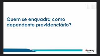 Censo Previdenciário  Quem se enquadra como dependente previdenciário [upl. by Dagnah869]